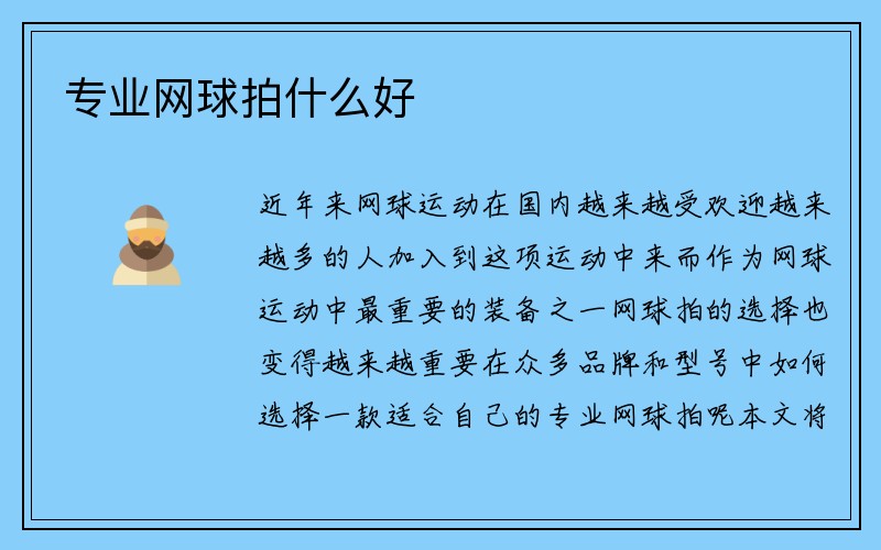 专业网球拍什么好